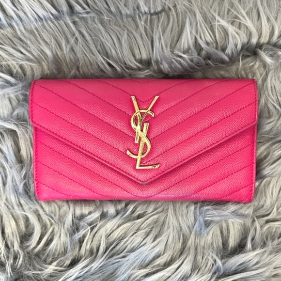Yves Saint Laurent Handbags - Yves Saint Laurent Matelasse Flap Wallet